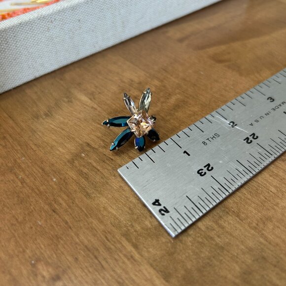 J.Crew Statement Cluster Earrings Worn Twice Beautiful Shape Multicolor MSRP $89 - Picture 5 of 5